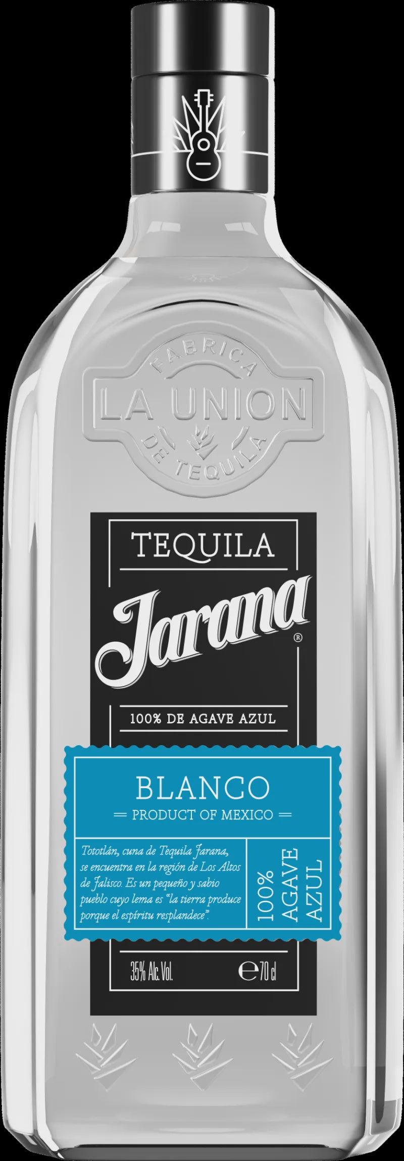 Jarana Azul Blanco Tequila 35% abv 70cl