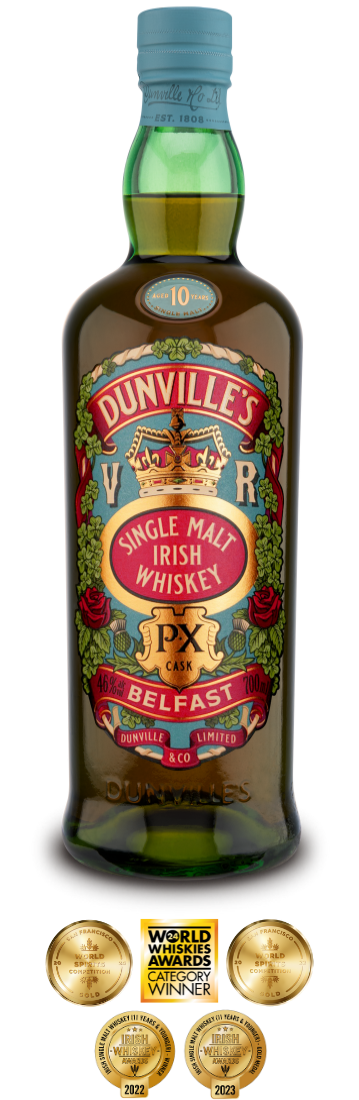 Dunvilles VR 10 Year Old PX Cask Irish Single Malt 46% abv 70cl