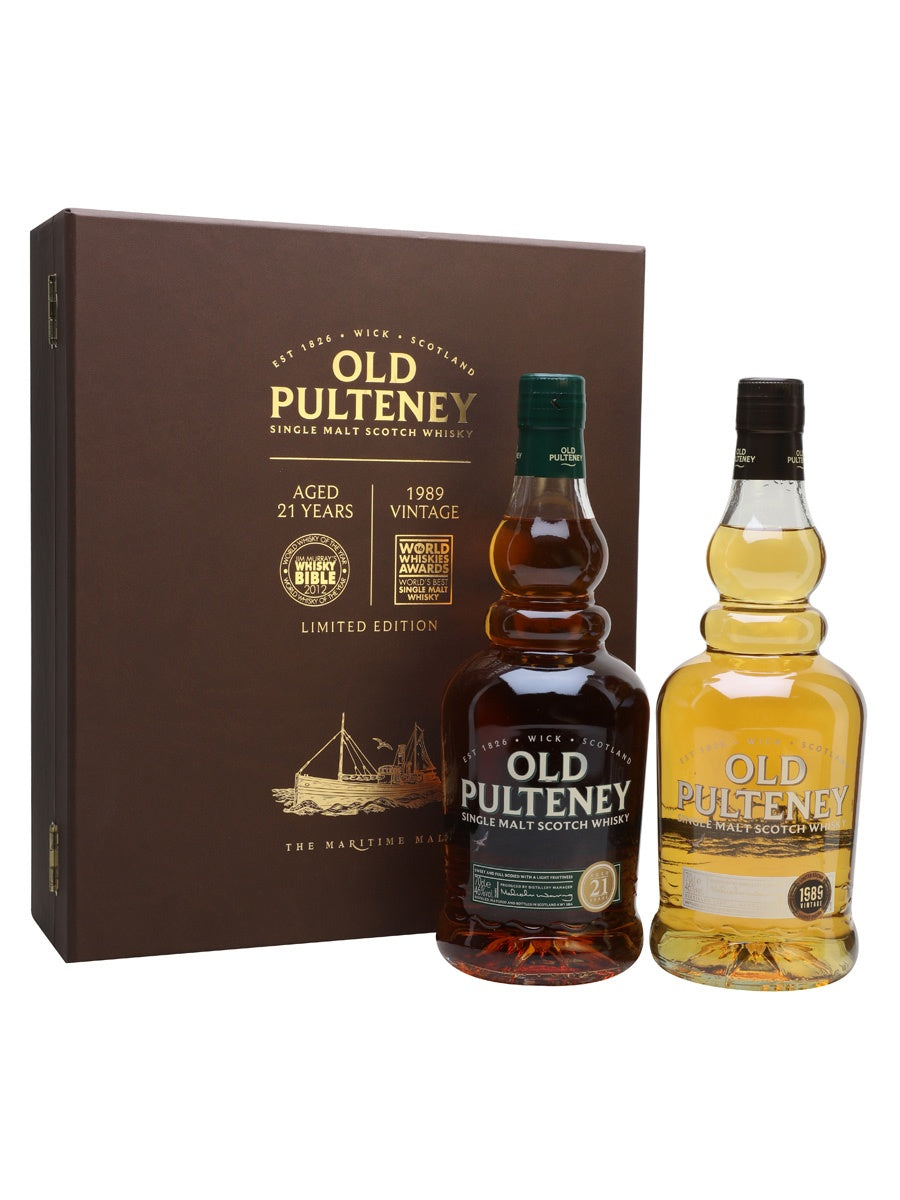 Old Pulteney 21 Year Old + 1989 Twin Pack Highland Single Malt
