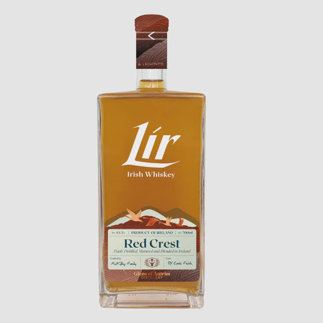 Glens Of Antrim Lir Irish Whiskey Red Crest 45% abv 70cl