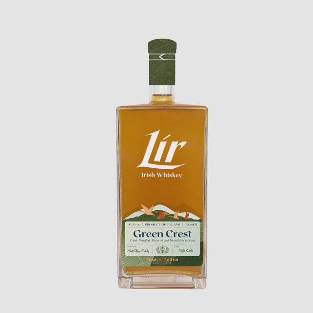 Glens Of Antrim Lir Irish Whiskey Green Crest 43.3% abv 70cl